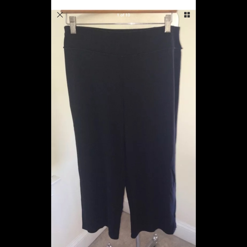 Max Studio Black Cropped Wide Leg Pant/ Size4
